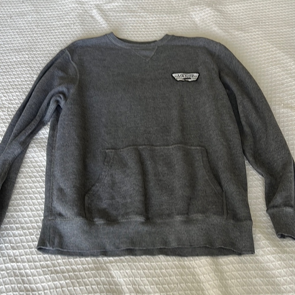 Vans gray crewneck with pocket